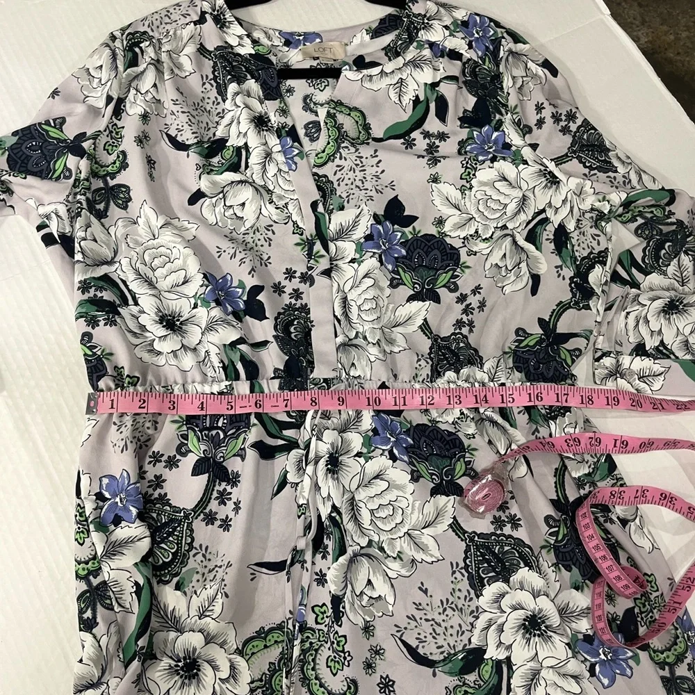LOFT FLORAL PULLOVER DRESS NEW WITH TAG - Picture 3 of 15